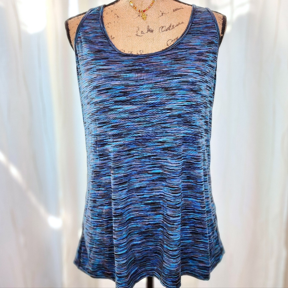 Polo Club Razorback Workout Tank in Blue, Large - Picture 4 of 5